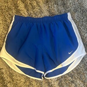 Blue and White Nike Shorts